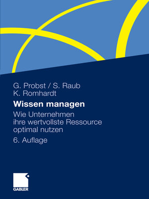 cover image of Wissen managen